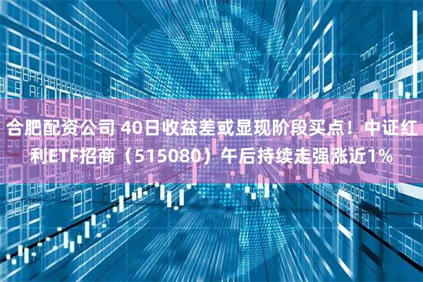 合肥配资公司 40日收益差或显现阶段买点！中证红利ETF招商（515080）午后持续走强涨近1%